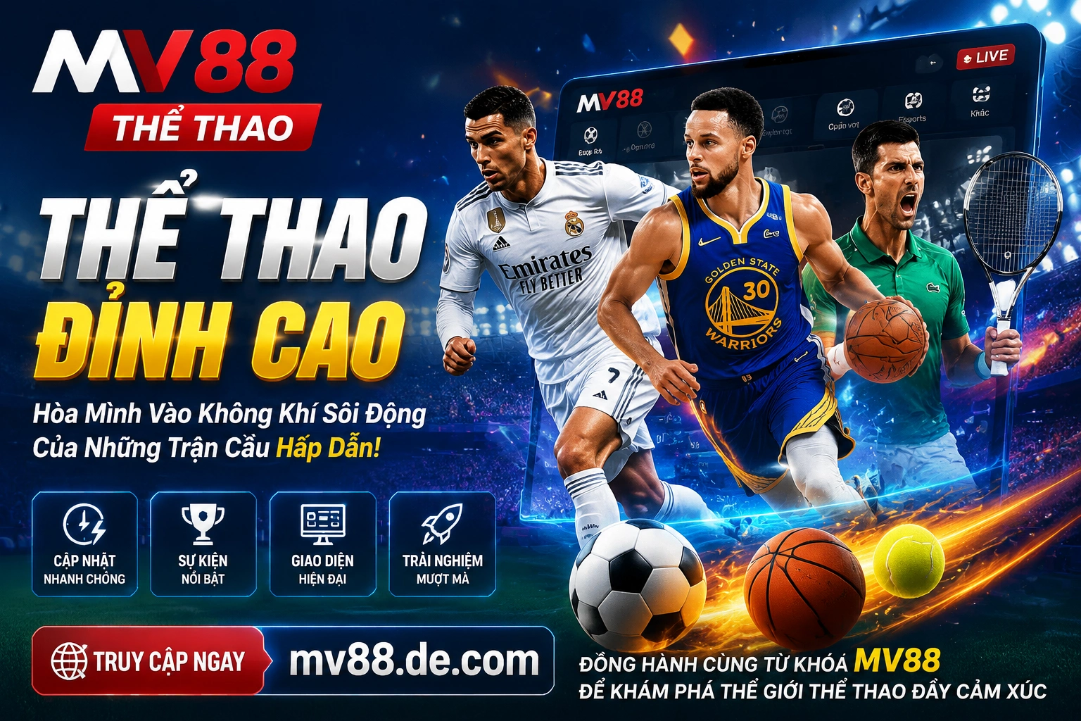MV88 trang chủ chính với khu game và ưu đãi nổi bật